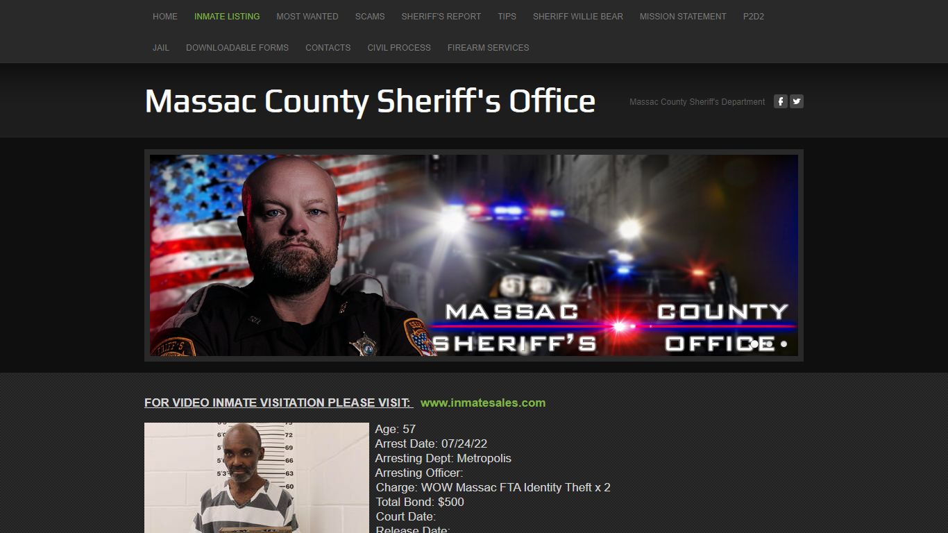 Inmate Listings - Massac County Sheriff's Office